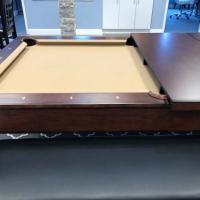 7' Pool Table with Dining Top & Bench Seats