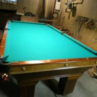 Antique Pool Table by National Billiard Mfg. Co.